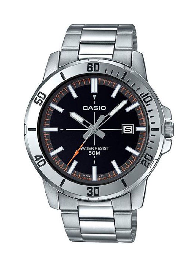 CASIO - Men's Stainless Steel Analog Watch MTP-VD01D-1E2VUDF - 49 mm - Silver - Image 1
