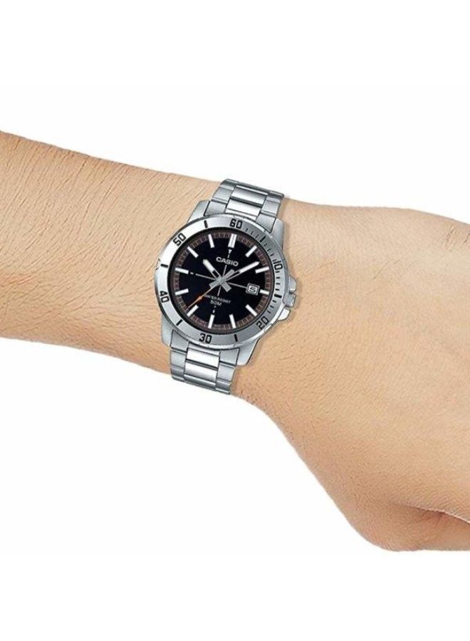 CASIO - Men's Stainless Steel Analog Watch MTP-VD01D-1E2VUDF - 49 mm - Silver - Image 1
