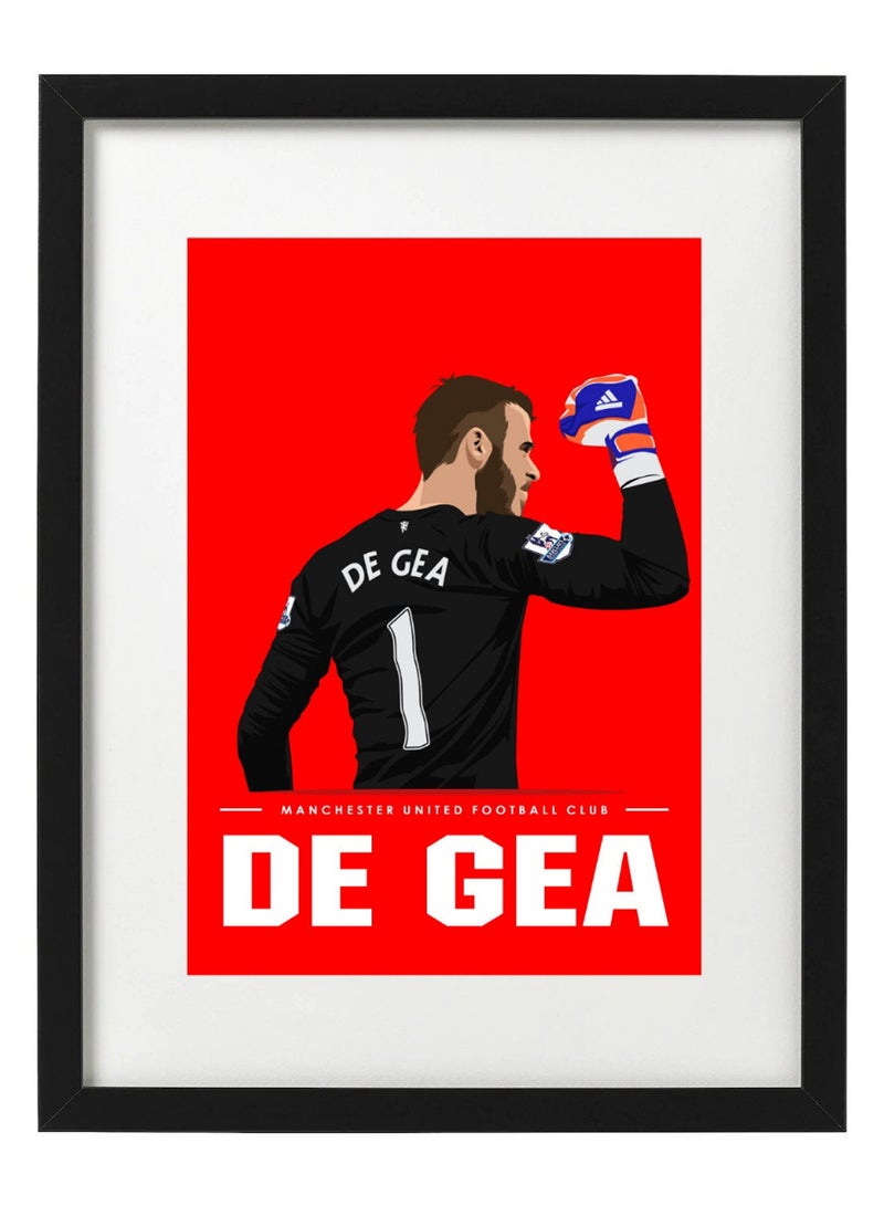 Boomah Accessories - David De Gea Manchester Art Poster With Frame Multicolour 30 x 40centimeter - Image 1