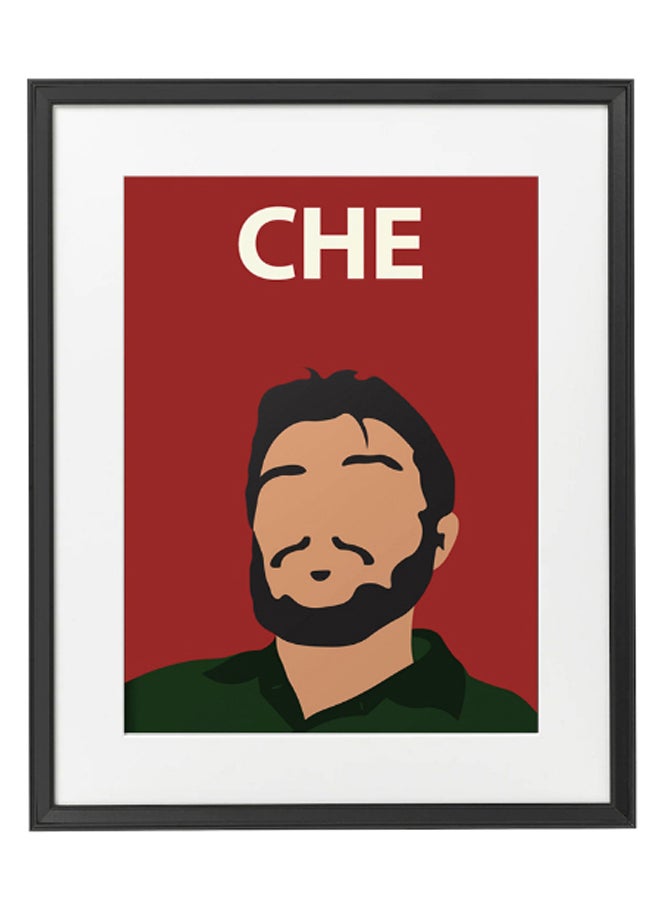 Boomah Accessories - Che Guevara Minimalist Art Poster With Frame Multicolour 50 x 40cm - Image 1