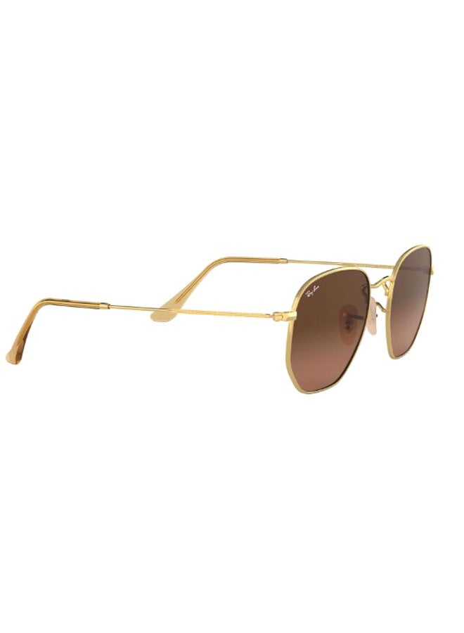 Ray-Ban Classic Hexagon Sunglasses - RB3548N 912443 54 - Lens Size: 54 mm - Gold - Image 3