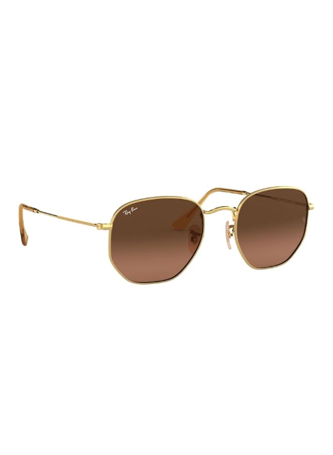 Ray-Ban Classic Hexagon Sunglasses - RB3548N 912443 54 - Lens Size: 54 mm - Gold - Image 2