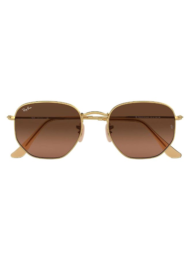Ray-Ban UV Protection Hexagon Sunglasses - RB3548N 912443 - Lens Size: 51 mm - Gold - Image 1