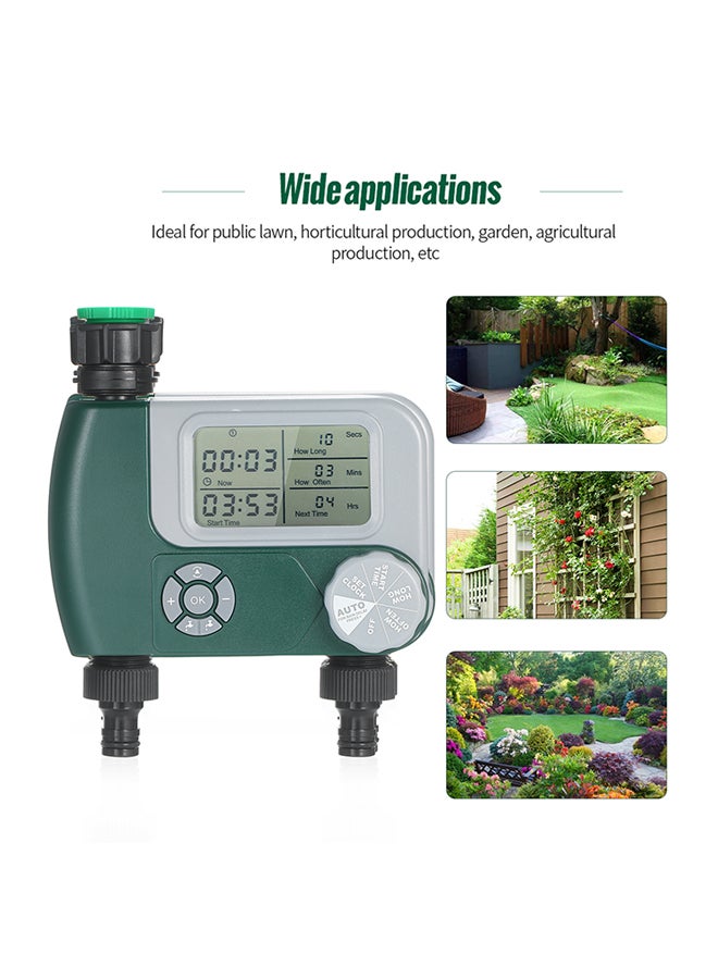 Generic - Automatic Digital Hose Faucet Timer Green/Black/Silver - Image 1