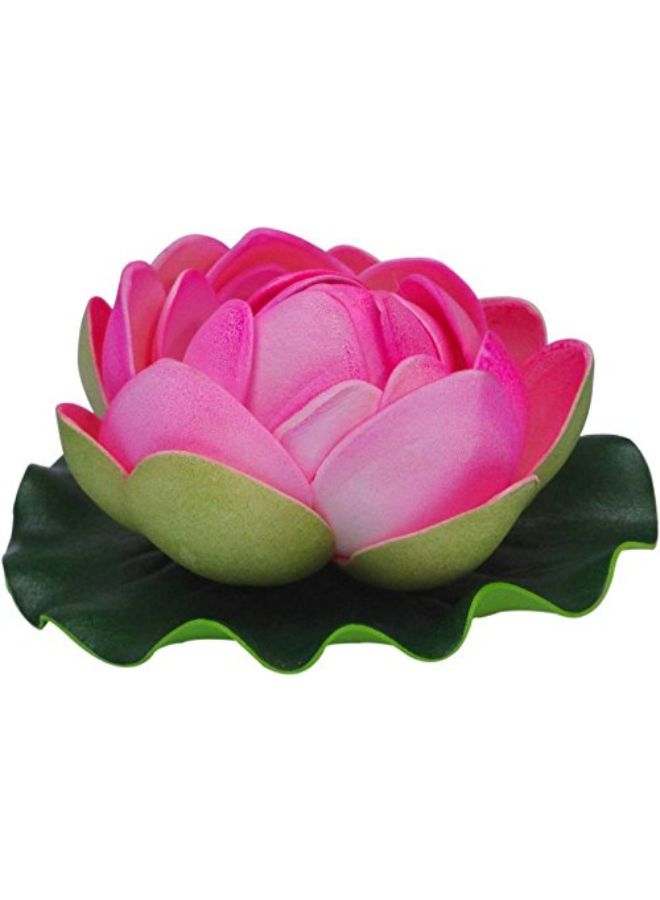 Generic 5-Piece Artificial Floating Lotus Flower Multicolor 4inch  - Image 4