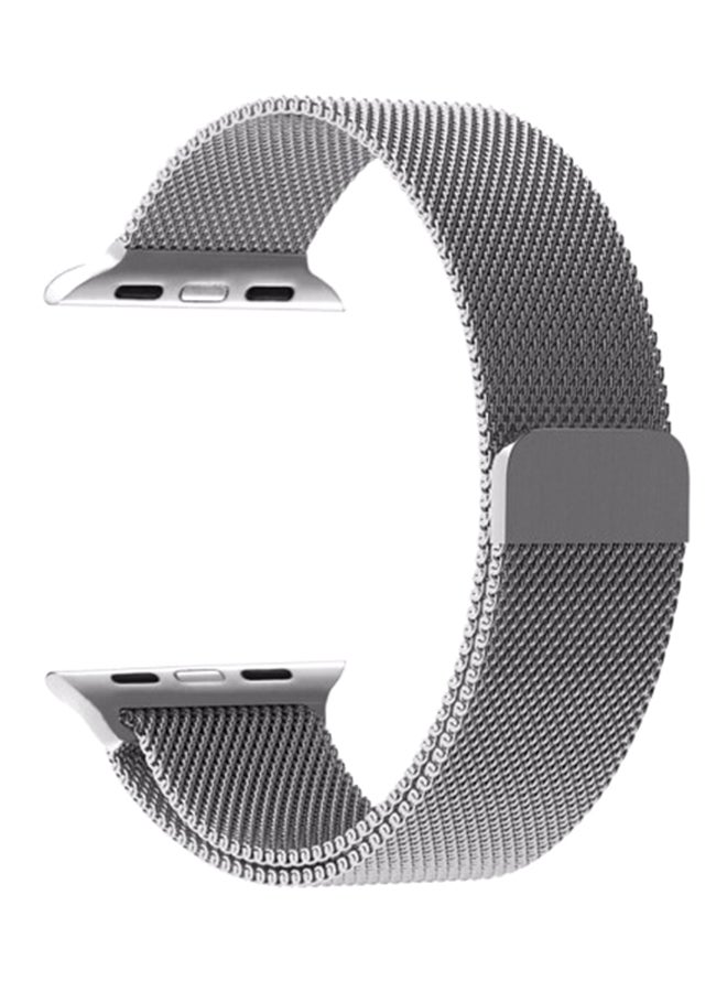 MARGOUN - Replacement Band For Apple Watch 38/40/42/44 mm Silver - Image 1