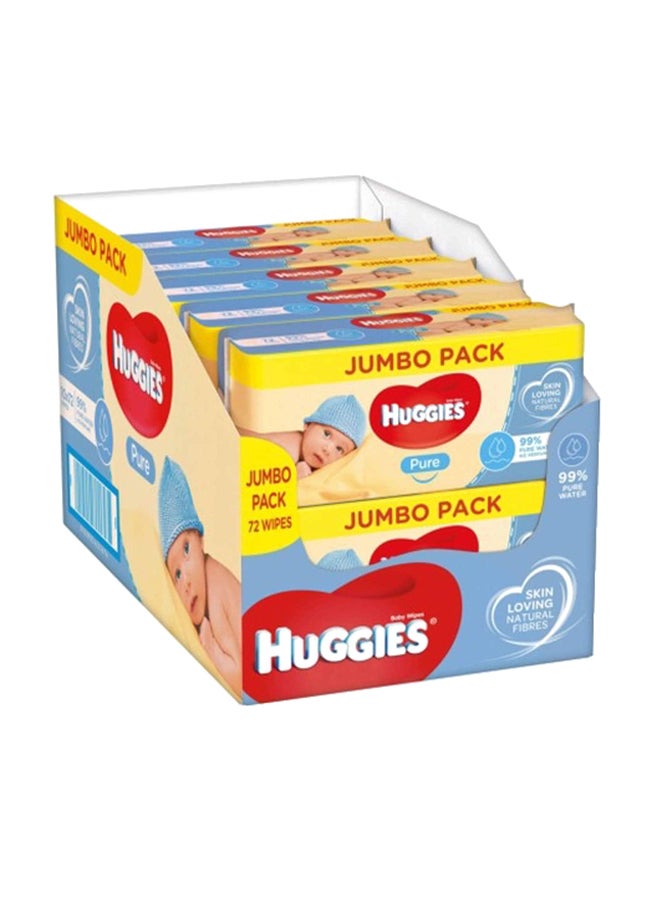 Huggies - Pack Of 10 Pure Water Baby Wipes - Image 1