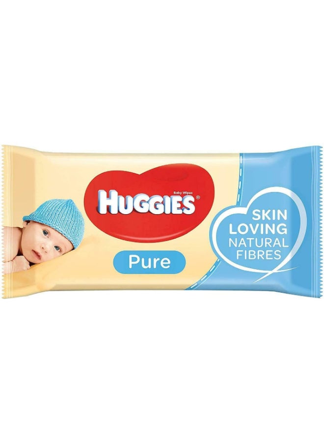 Huggies - Pack Of 10 Pure Water Baby Wipes - Image 1