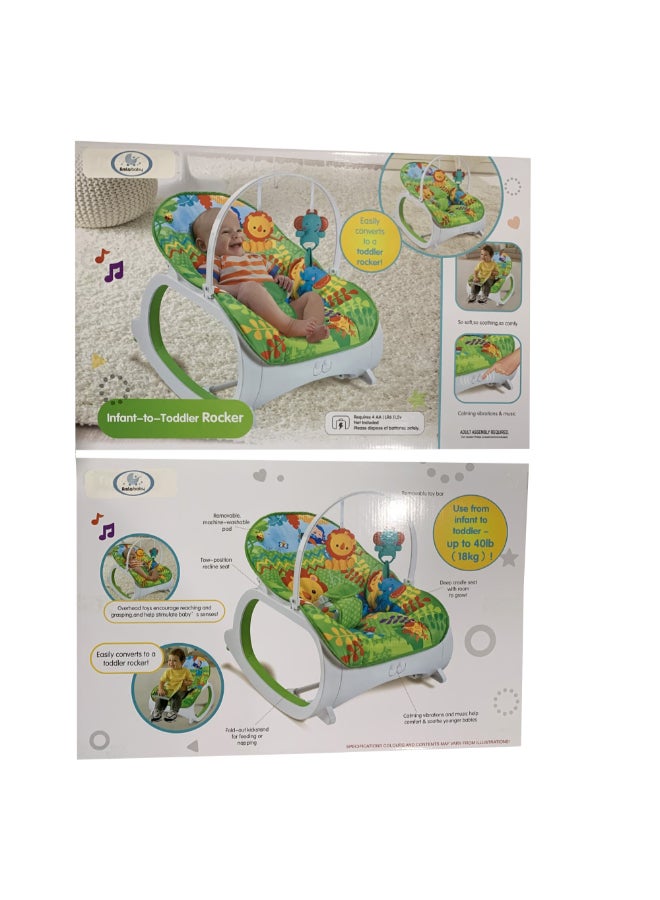 AMLA Portable Musical Baby Rocker - Image 2