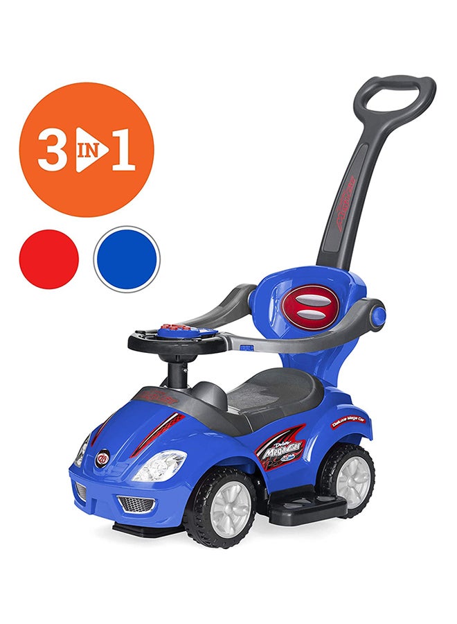 Cool Baby 3-In-1 Baby Push Ride On Car With Handle And Music Horn 62 x 35centimeter - Image 2