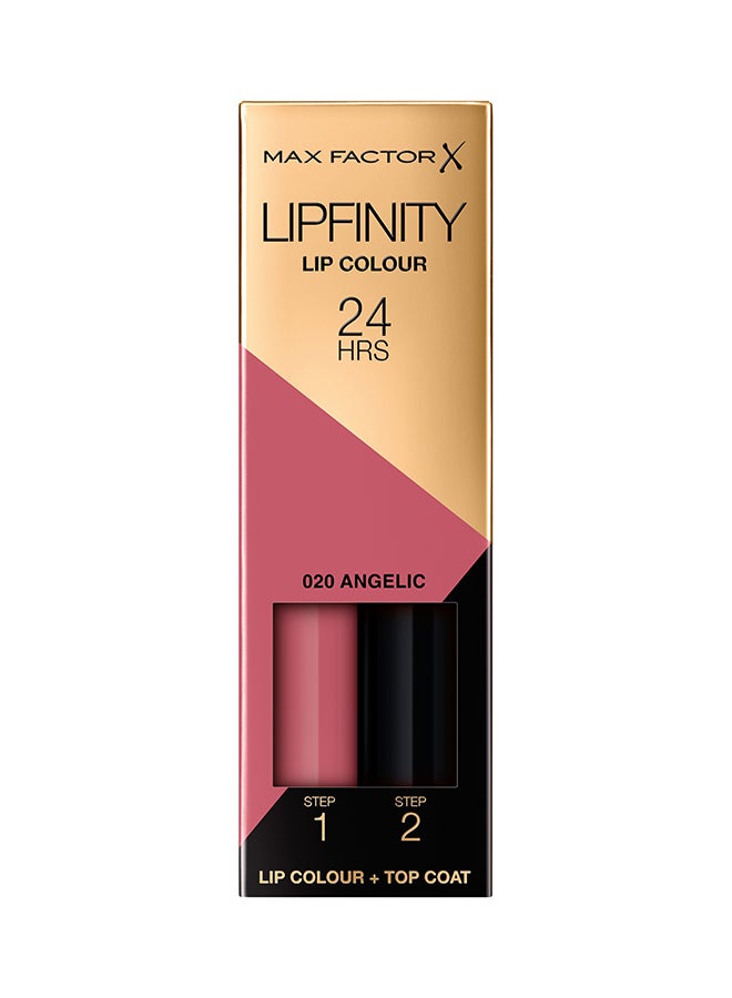 Max Factor - Lipfinity 24Hrs Lip Color + Top Coat 020 Angelic - Image 1