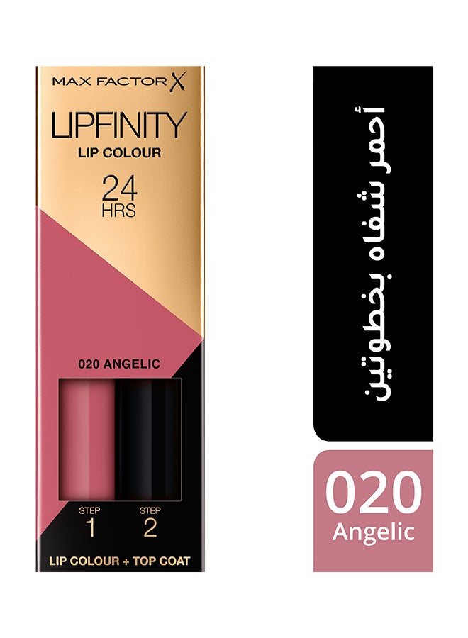 Max Factor - Lipfinity 24Hrs Lip Color + Top Coat 020 Angelic - Image 1