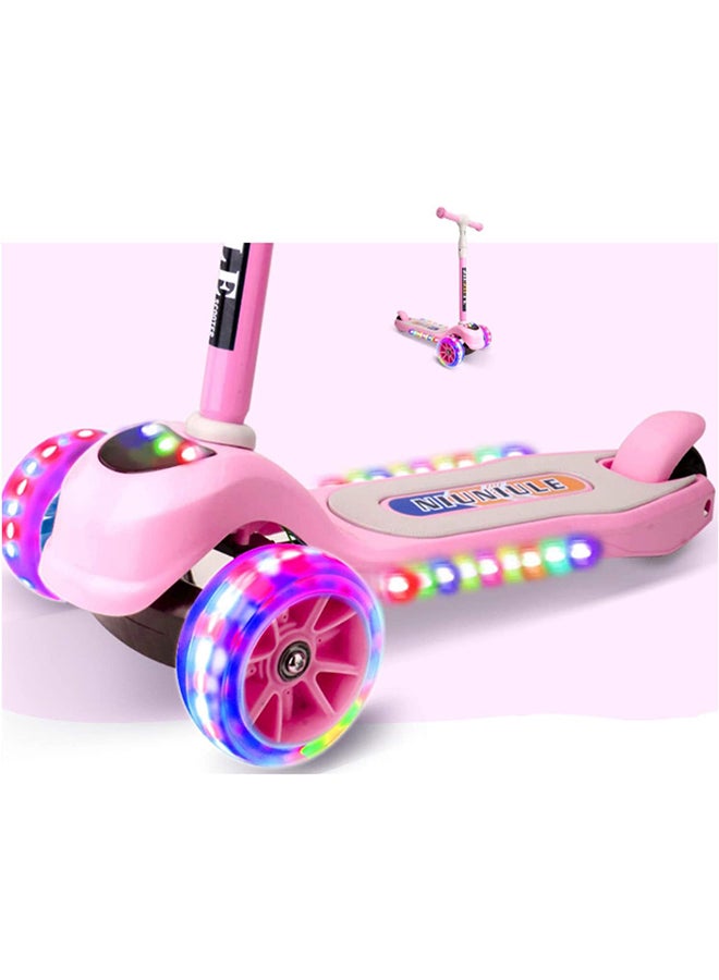 Cool Baby 3-Wheel Adjustable Height Kick Scooter With LED Light And Music Pink 64 x 66cm - Image 5