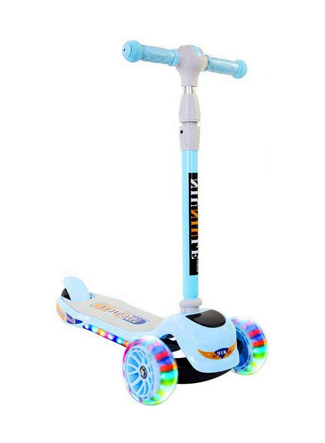 Cool Baby 3-Wheel Indoor And Outdoor Scooter With Adjustable Height And LED Light Music Blue - Image 2