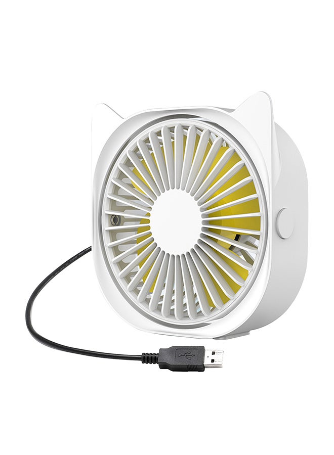 مروحة مكتبية صغيرة محمولة بثلاث سرعات 50 W H32884W-WSQ أبيض - Image 1