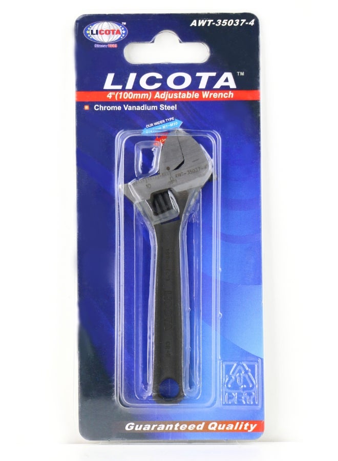 LICOTA Adjustable Wrench Black/Silver 4inch - Image 3