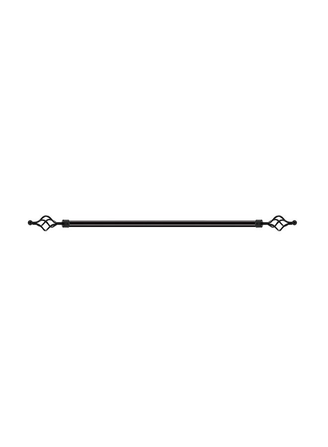 أنبوب قضيب للستارة قابل للتعديل أسود 51.2 x 8.7 x 11بوصة - Image 1