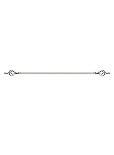 Adjustable Curtain Rod Silver 110 x 200cm