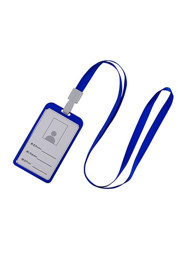 Generic Vertical Style Business Card Holder With Lanyard Multicolour 