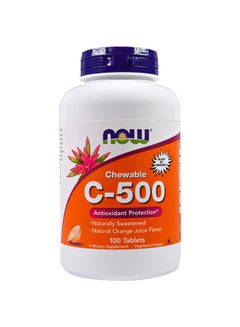 C-500 Orange Juice Flavour Chewable - 100 Tablets