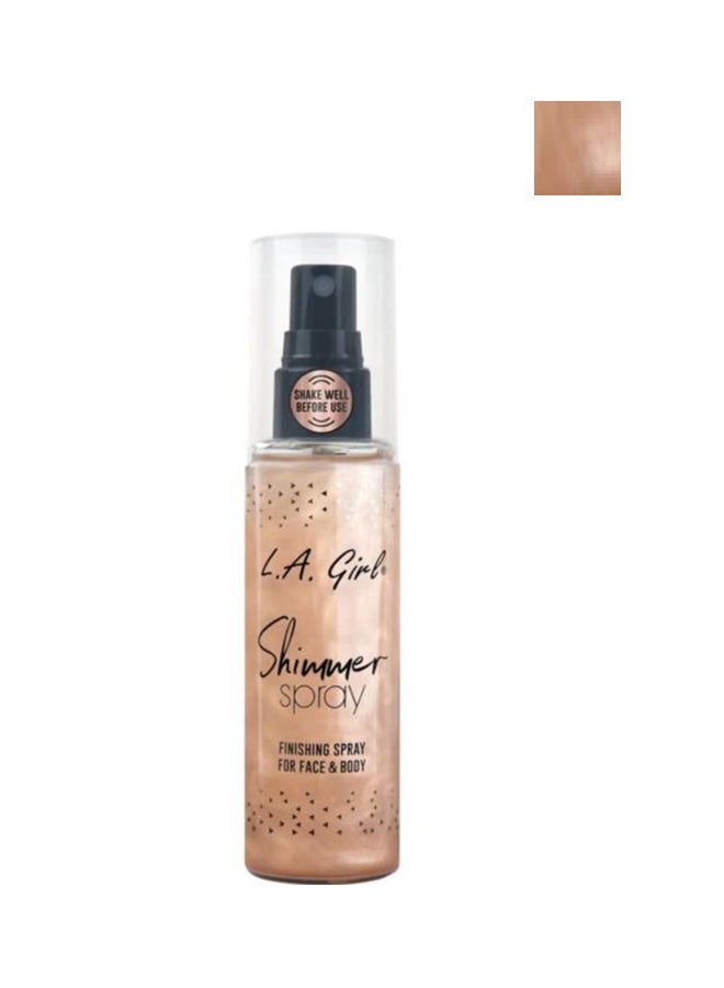 LA Girl Shimmer Finishing Spray Rose Gold  - Image 2