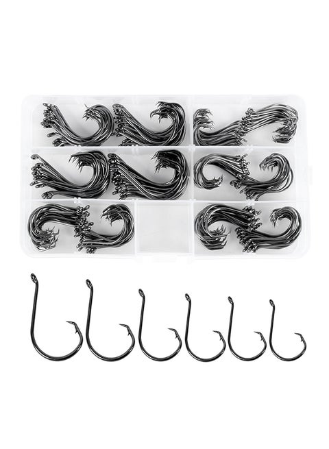 150-Piece Circle Hook Set With Case 17.5 x 2.9cm