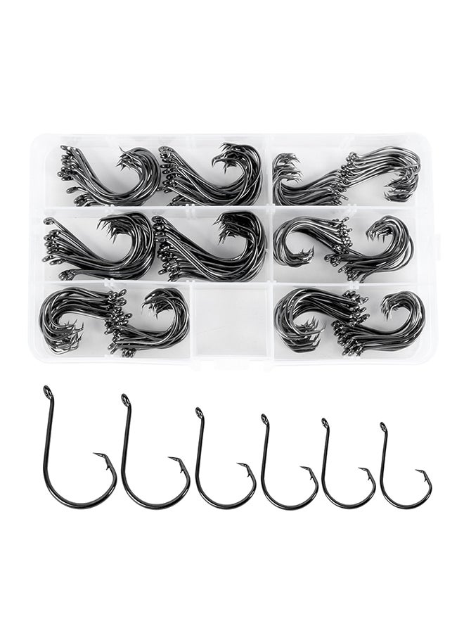 Generic 150-Piece Circle Hook Set With Case 17.5 x 2.9cm 