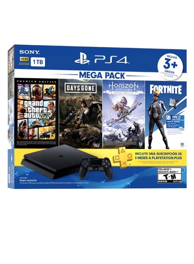 PlayStation 4 Slim 500GB Gaming Console With Wireless Controller