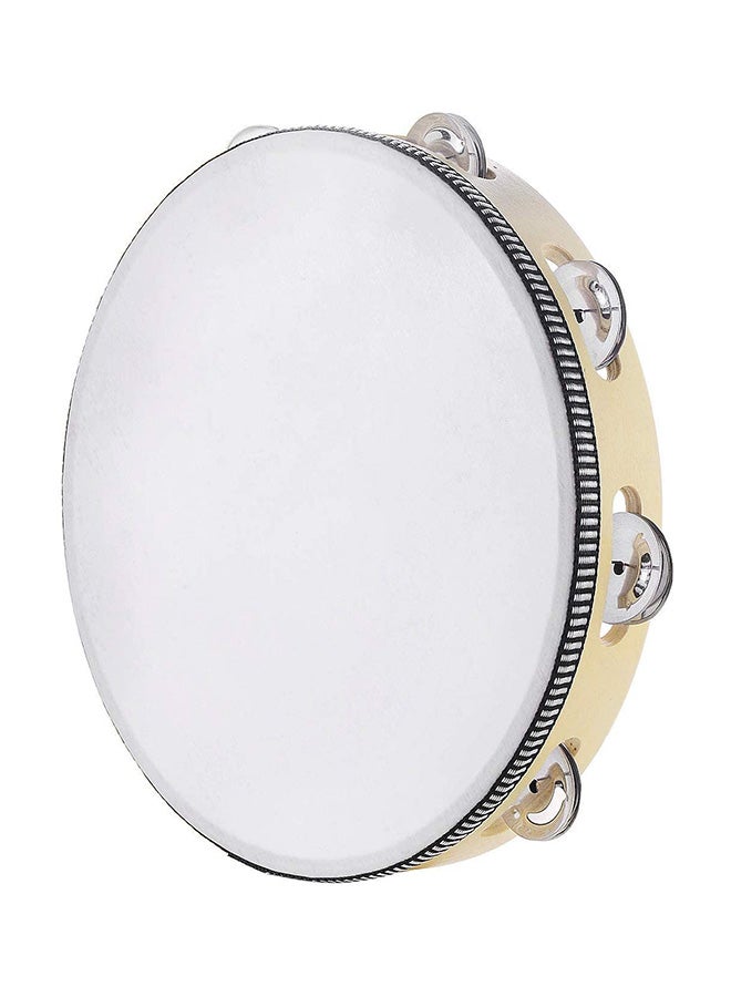 Mike Music Hand Held Bell Birch Jingles Tambourine - Image 4