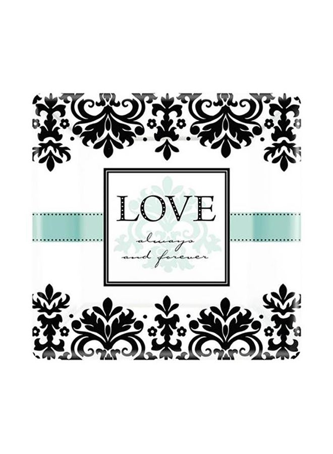 Amscan 8-Piece Always And Forever Dinner Plates