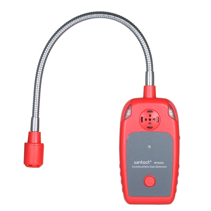 Handheld Combustible Gas Leakage Detector Red/Silver/Grey 24 x 5centimeter