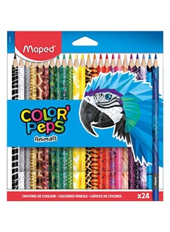 24-Piece Colorpeps Animals Colour Pencil Set Multicolour - v1590242840/N38162854A_1