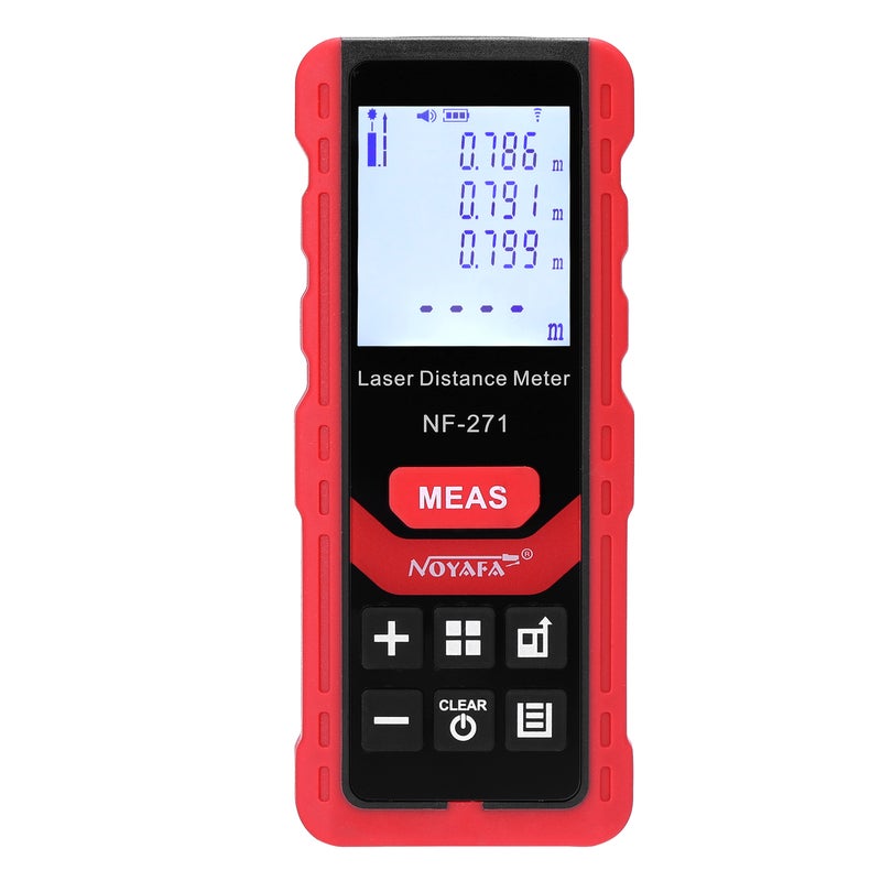 Digital Distance Meter Tester Red/Black/White 14 x 6cm
