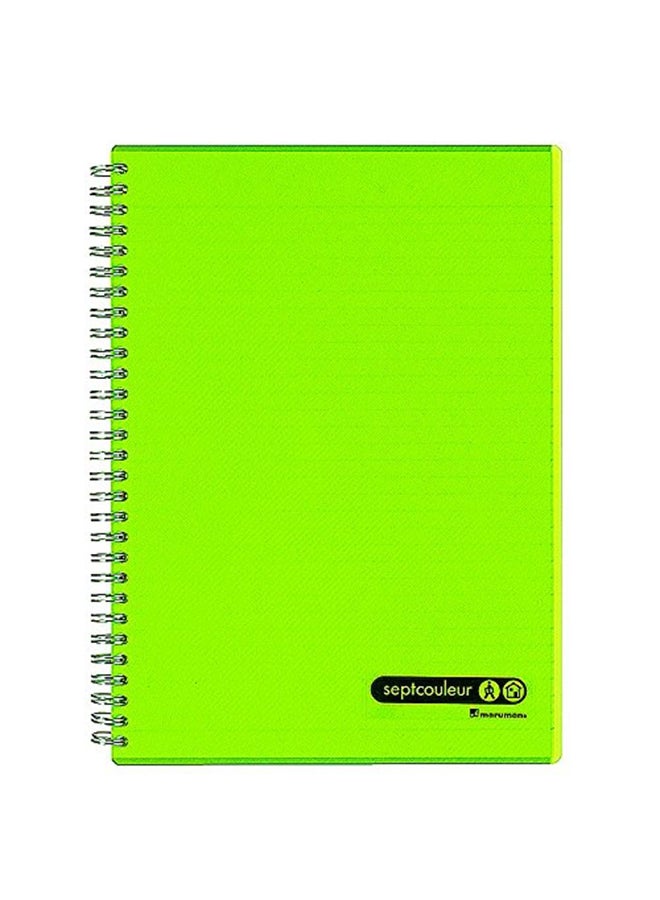 Septcouleur B5 Notebook, 80 Pages Green