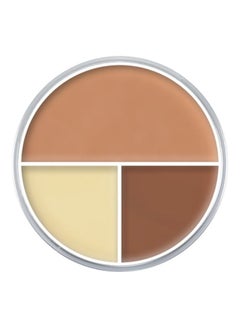 Kryolan 3-Shade Ultra Trio Cream Foundation Brown/Beige  - Image 1