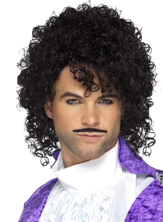 سميفيز شعر مستعار مع شارب بنمط موسيقيين الثمانينات Short - Image 1