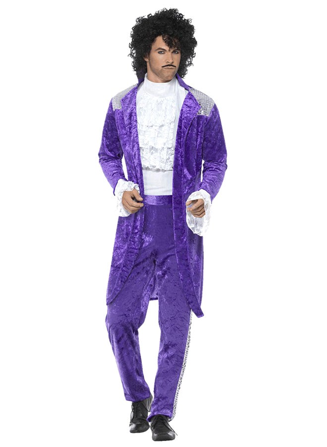 سميفيز شعر مستعار مع شارب بنمط موسيقيين الثمانينات Short - Image 2