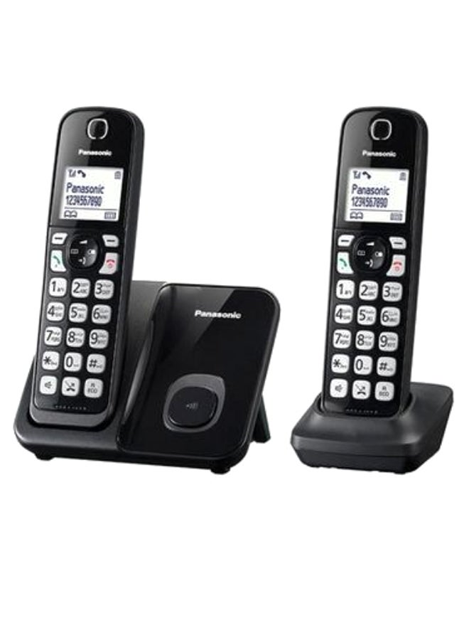 Panasonic 4-Piece Digital Cordless Phone And Receiver Stand Set Black/White/Grey 