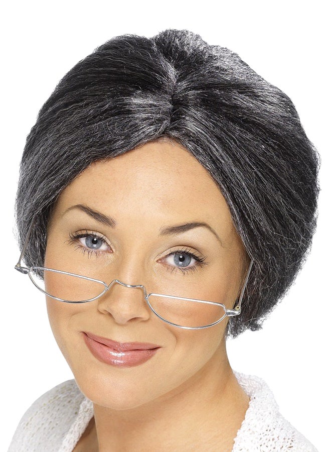 Smiffys - Granny Bun Wig One Size - Image 1