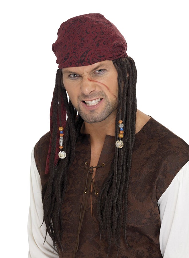 Smiffys - Pirate Bandanna With Plaits Long - Image 1