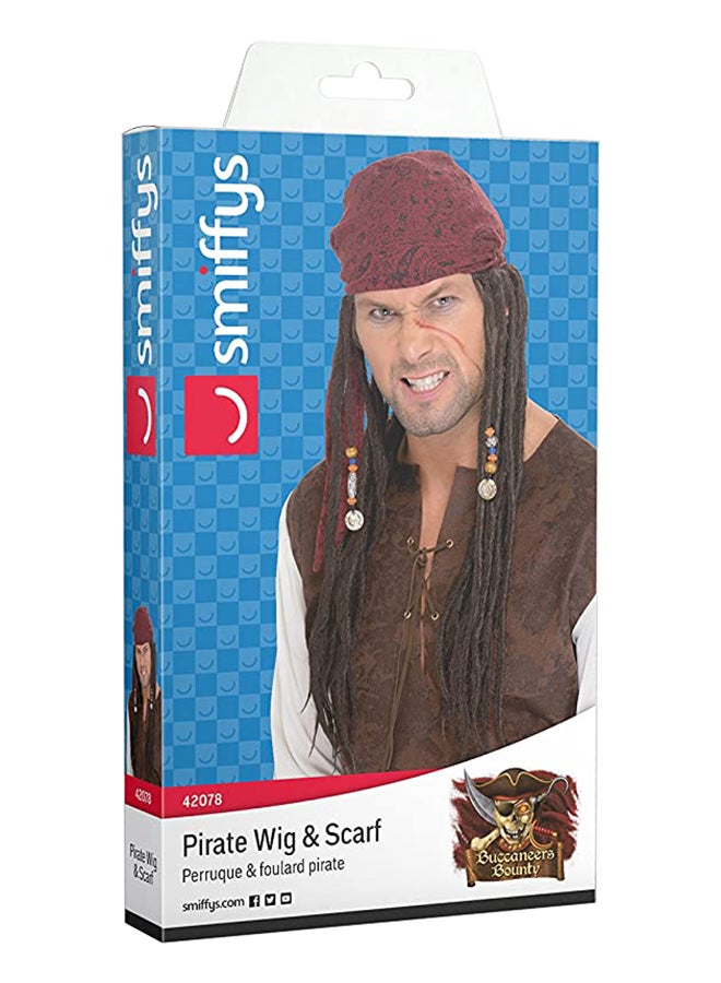 Smiffys - Pirate Bandanna With Plaits Long - Image 1