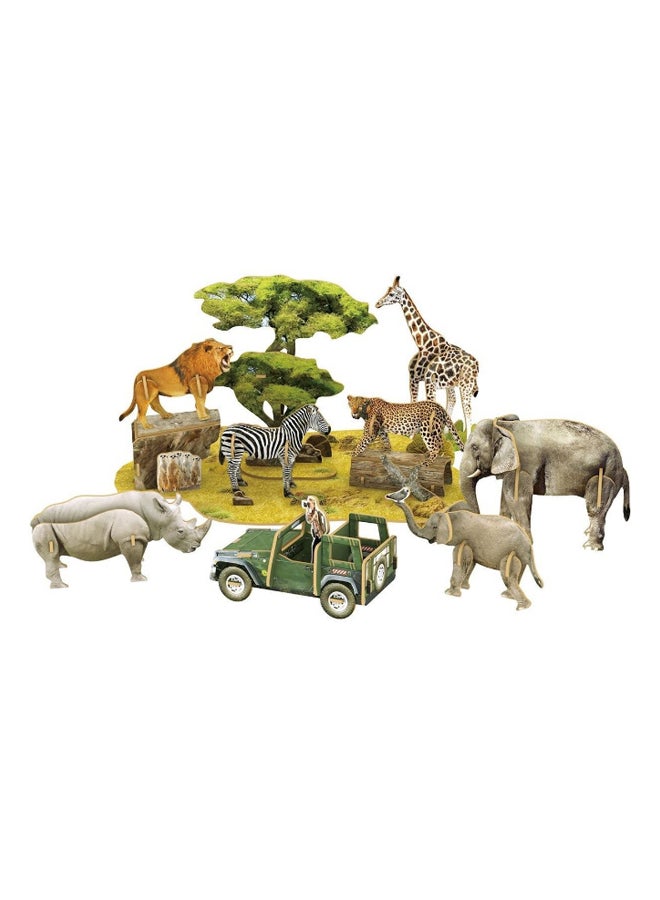 CubicFun 69-Piece African Wildlife 3D Puzzle Set 60cm  - Image 2
