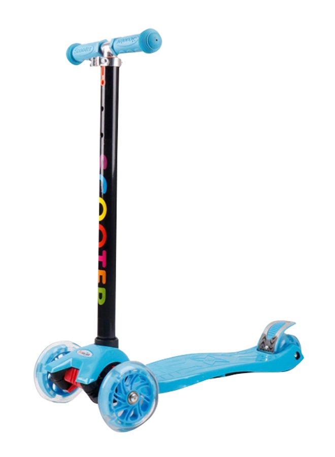 Cool Baby 3-LED Light Up Wheel Foldable Kick Scooter Blue - Image 2
