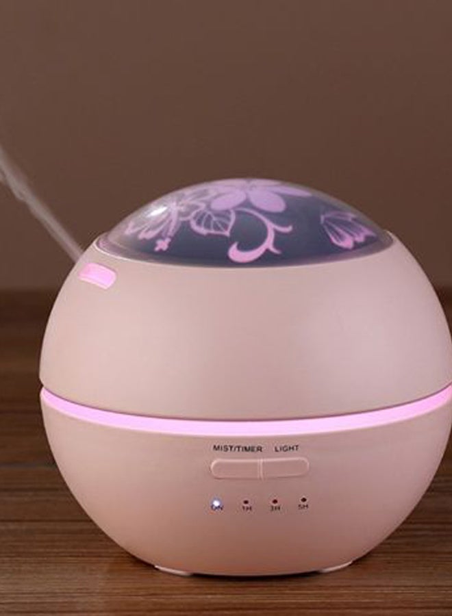 Generic - Humidifier Essential Oil Ultrasonic Aromatherapy Machine Lamp Diffuser Light Pink 12 x 10.8cm - Image 1