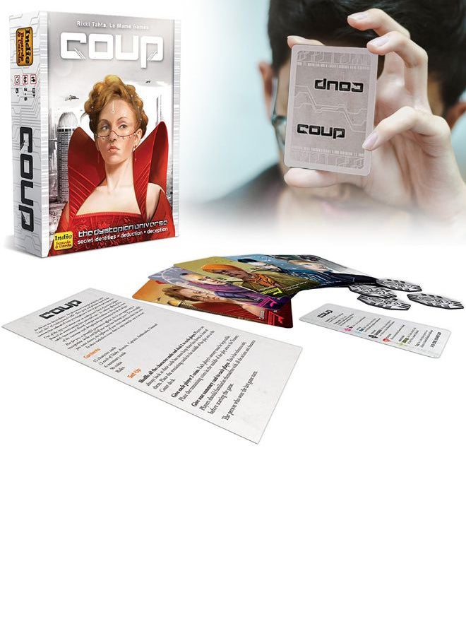 Coup Facedown Character Party Card Game - Image 2