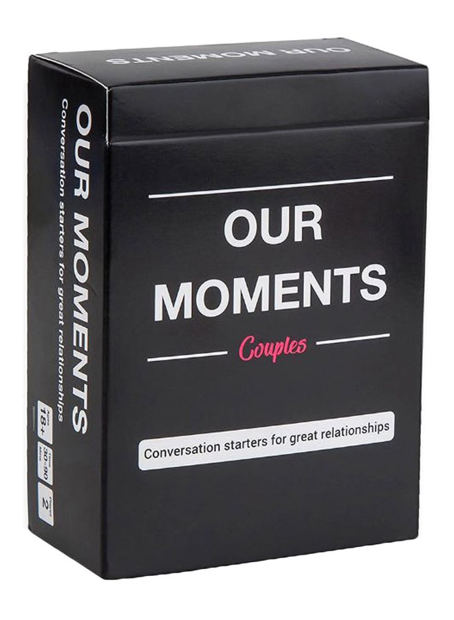 Our Moments Couples 100 Thought Provoking Conversation Starter Playing Card - Image 1