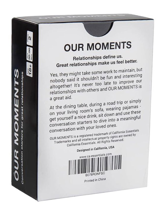 Our Moments Couples 100 Thought Provoking Conversation Starter Playing Card - Image 2