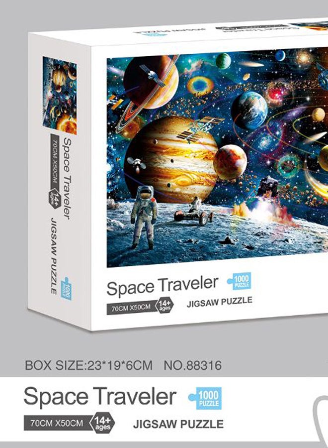 طقم أحجية تركيب الصور المقطعة بتصميم كلاسيكي للأنشطة المنزلية مكون من 1000 قطعة 37 x 27سم - Image 1