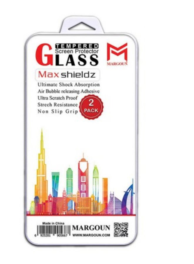 MARGOUN Pack Of 2 Tempered Max Shieldz Screen Protector Glass For Nokia 7.2 Clear - Image 2