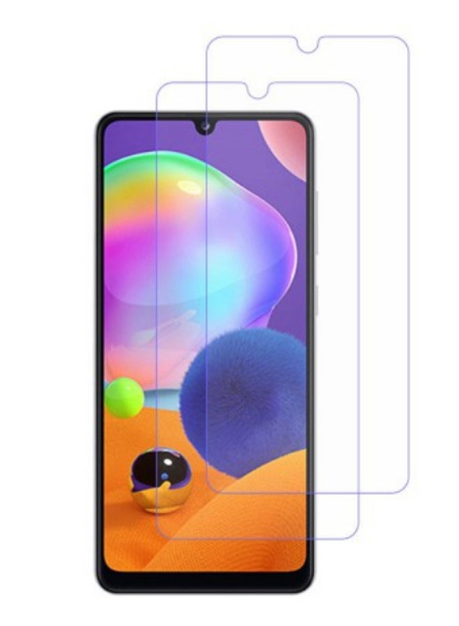 مارجون مجموعة لاصقات حماية للشاشة مصنوعة من الزجاج المقوى، مكونة من قطعتين لهاتف سامسونج جالاكسي A31 شفاف - Image 1